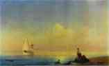 Ivan Aivazovsky. Seashore. Calm.