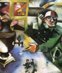 Marc Chagall. The Soldier Drinks (La soldat boit).