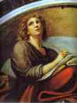 Correggio. John the Evangelist. Detail.