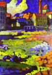 Wassily Kandinsky. Munich-Schwabing with the Church of St. Ursula.