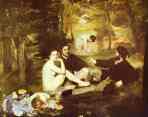 Edouard Manet. The Picnic on the Grass (also: Luncheon on the Grass, French: Le Déjeuner sur l'Herbe).