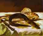 Edouard Manet. Still Life with Eel and Red Muller.