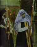 Mikhail Nesterov. Taking the Veil . Detail.