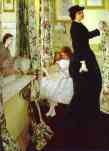 James Abbott McNeill Whistler. Harmony in Green and Rose: The Music Room.